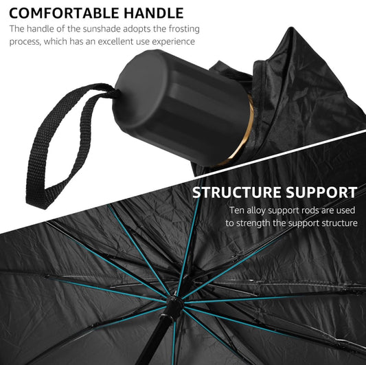 Car Sun Shade Foldable Umbrella Front Window Cover